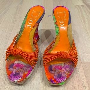 Dior wedge sandals size 37
